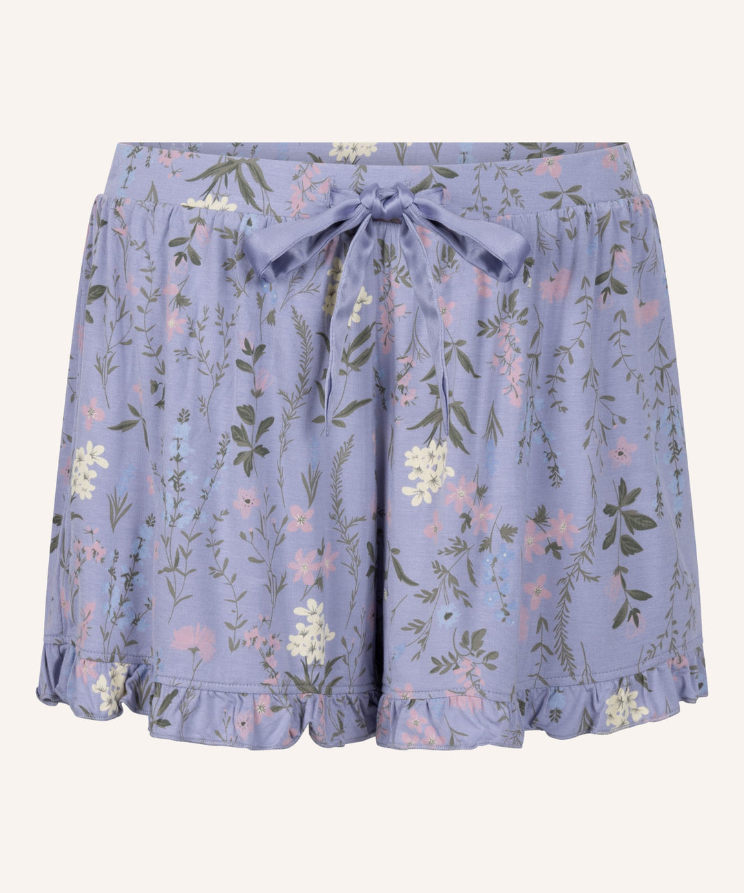Jersey Ruffled Shorts - Hkm Purple