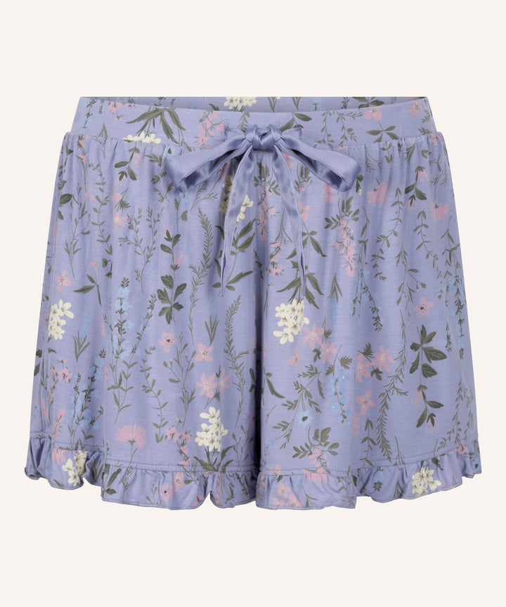 Jersey Ruffled Shorts - Hkm Purple