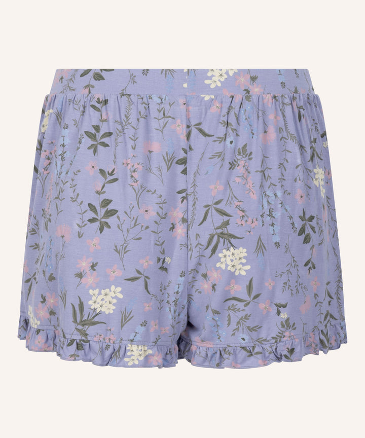 Jersey Ruffled Shorts - Hkm Purple