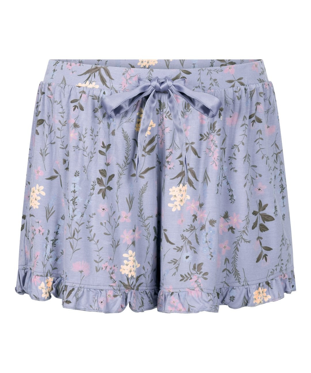 Jersey Ruffled Shorts - Hkm Purple