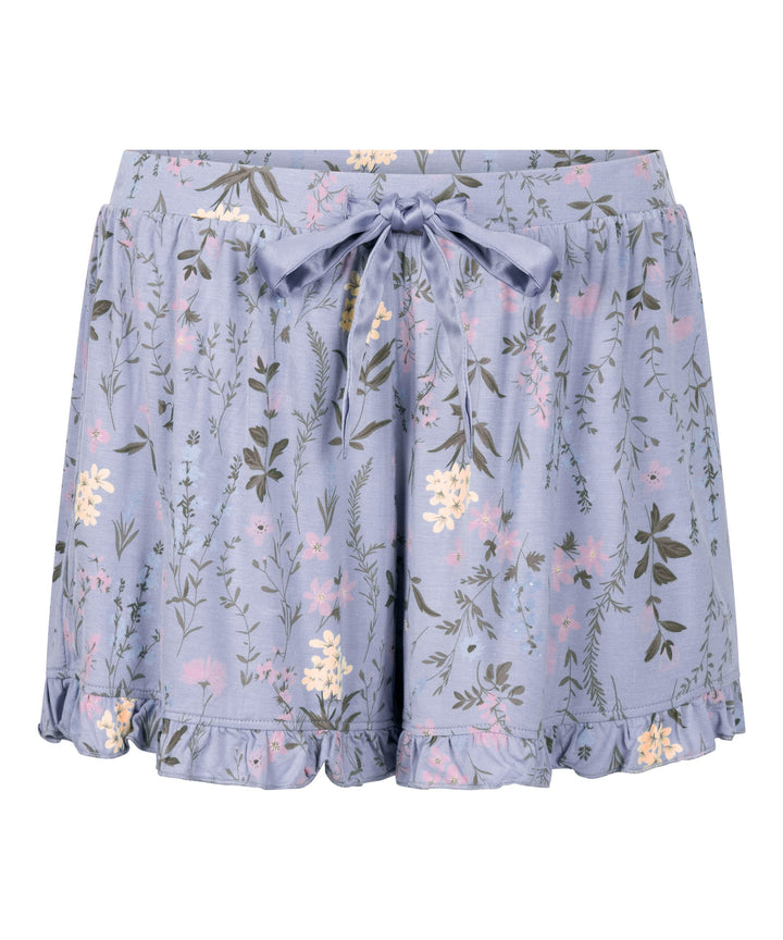 Jersey Ruffled Shorts - Hkm Purple