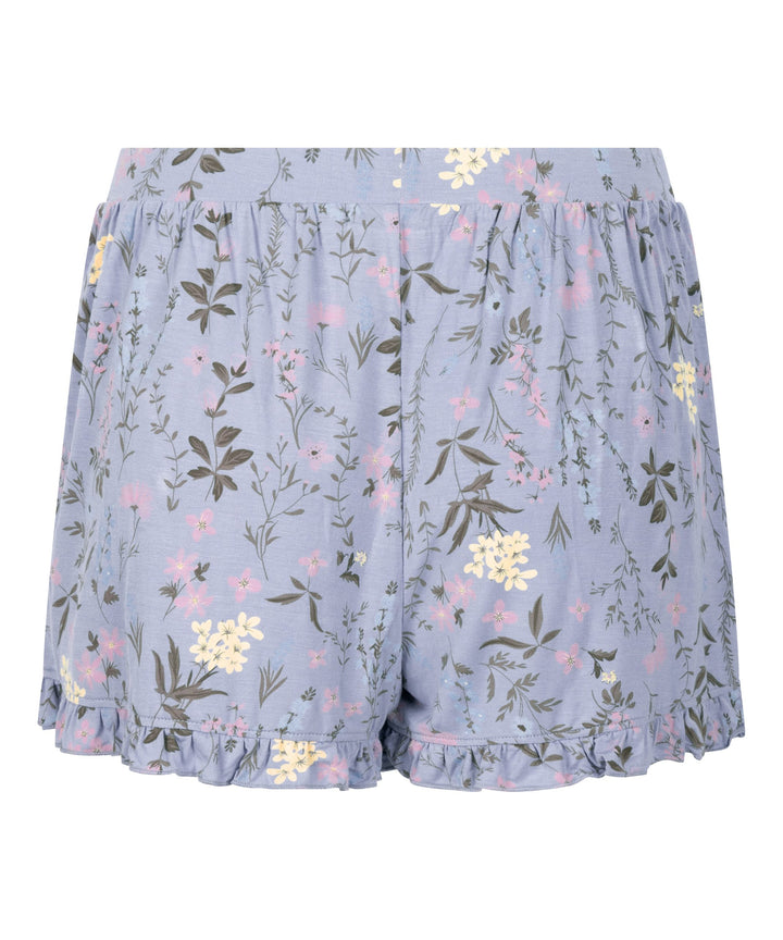 Jersey Ruffled Shorts - Hkm Purple