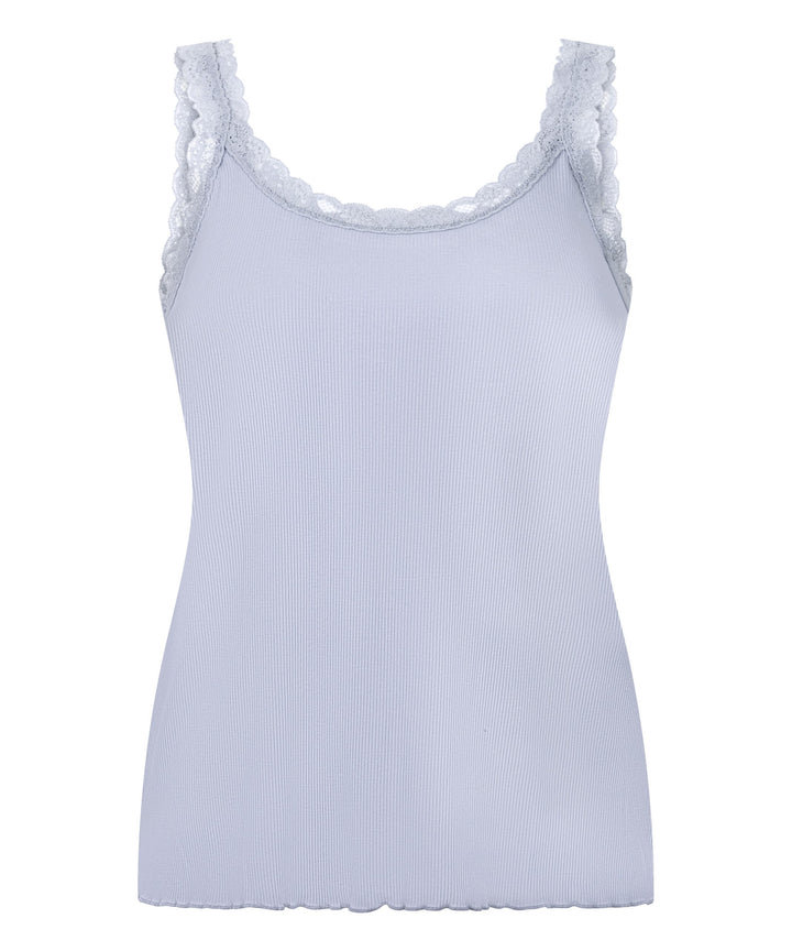Singlet Rib Jersey Lace - Hkm Purple