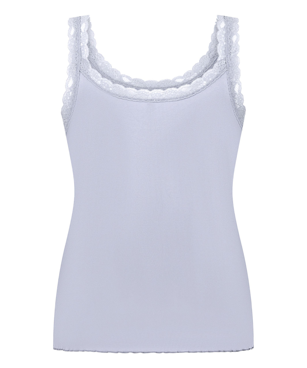 Singlet Rib Jersey Lace - Hkm Purple