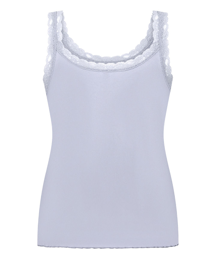 Singlet Rib Jersey Lace - Hkm Purple