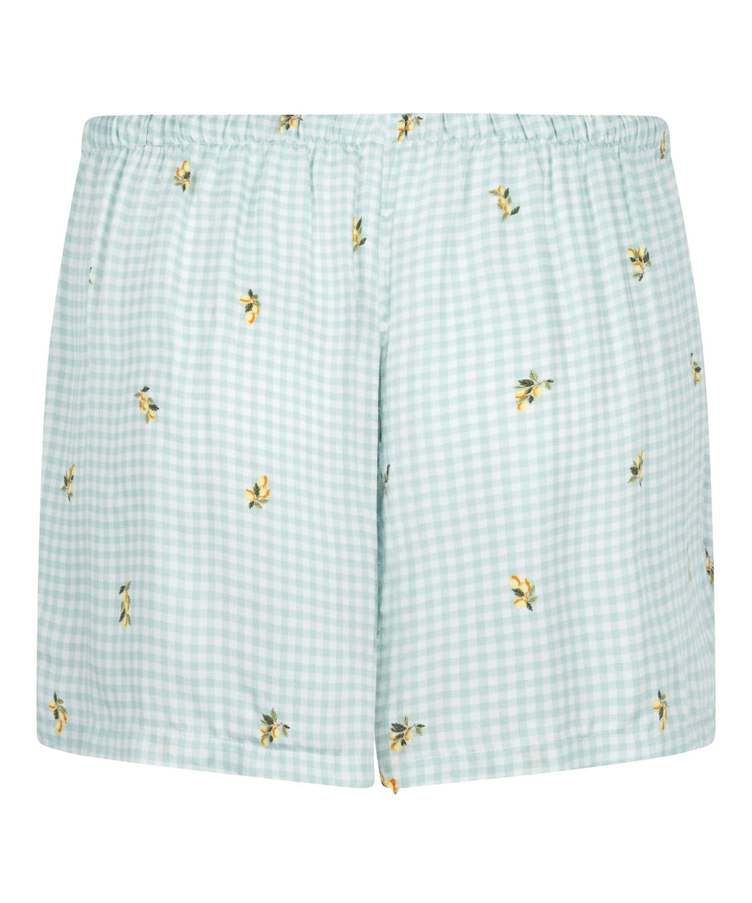 Short Viscose Check Print - Hkm Green