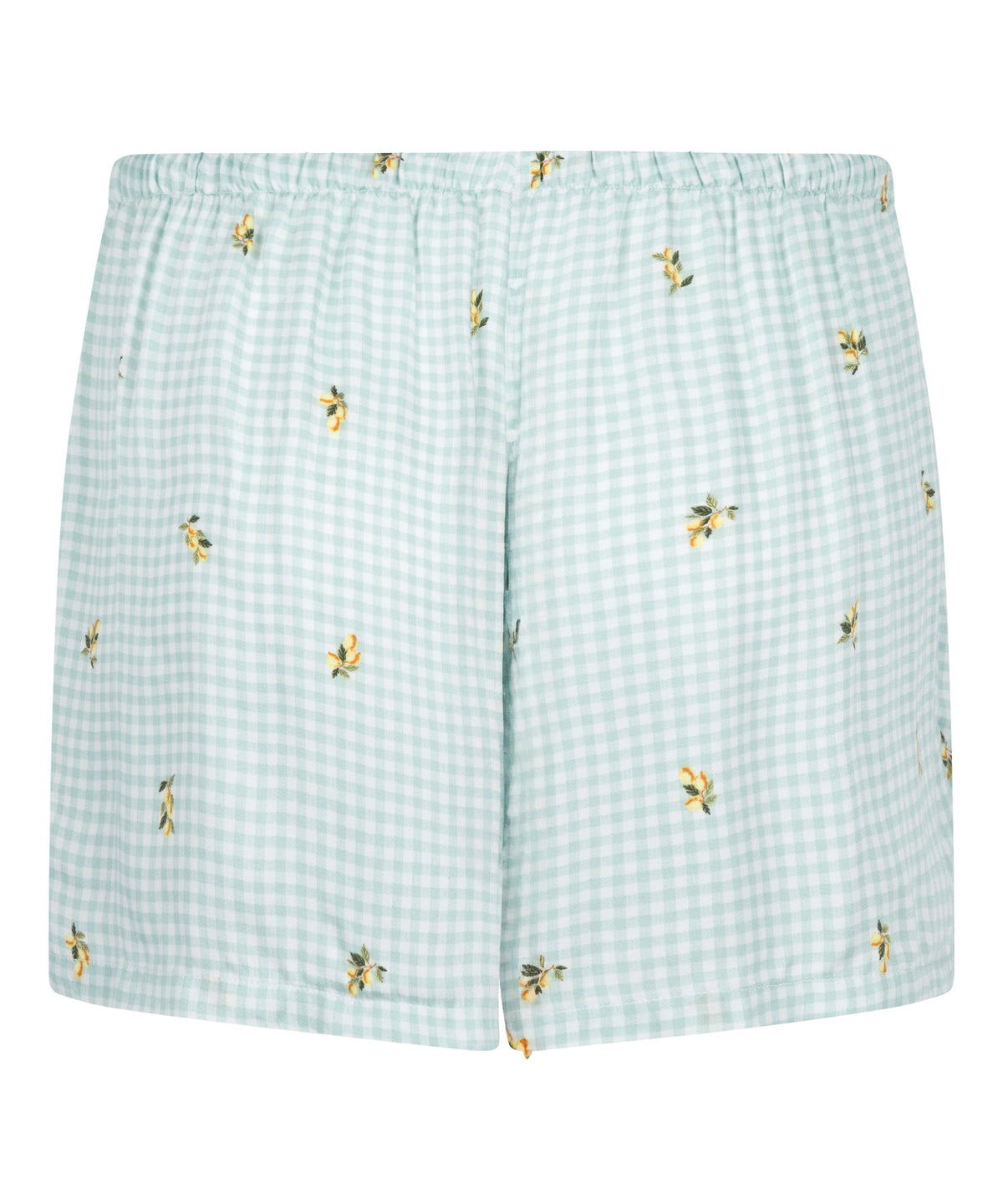 Short Viscose Check Print - Hkm Green