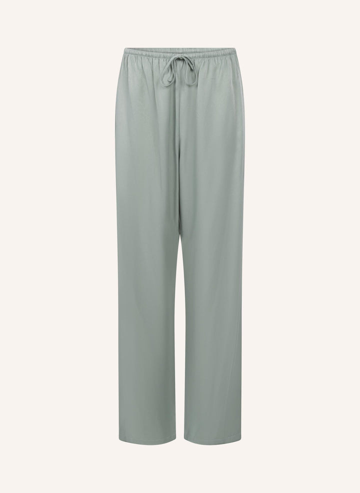Satin Trousers - Iceberg Green