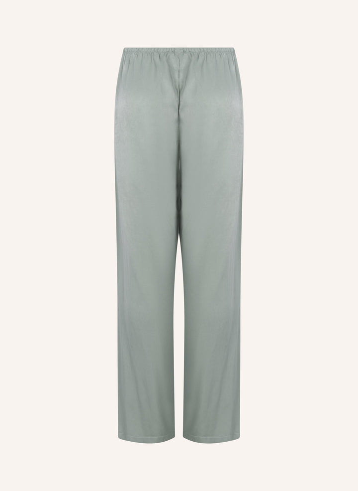 Satin Trousers - Iceberg Green