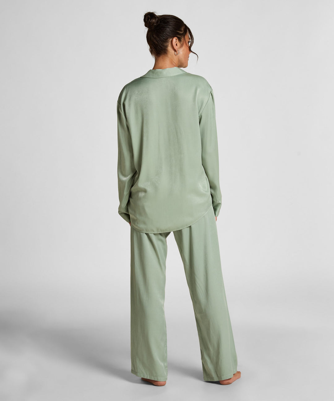 Satin Trousers - Iceberg Green