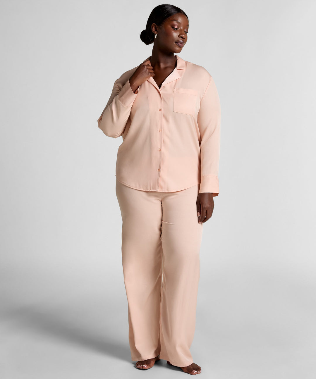 Satin Trousers - Pink