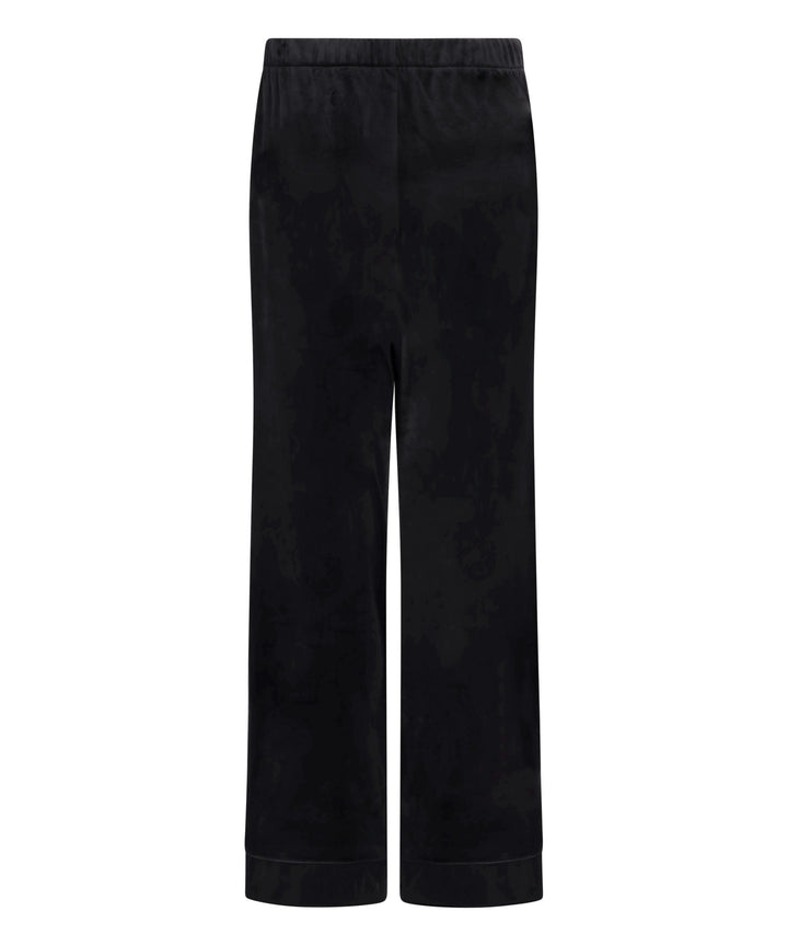 Velvet Pyjama Pants - Black