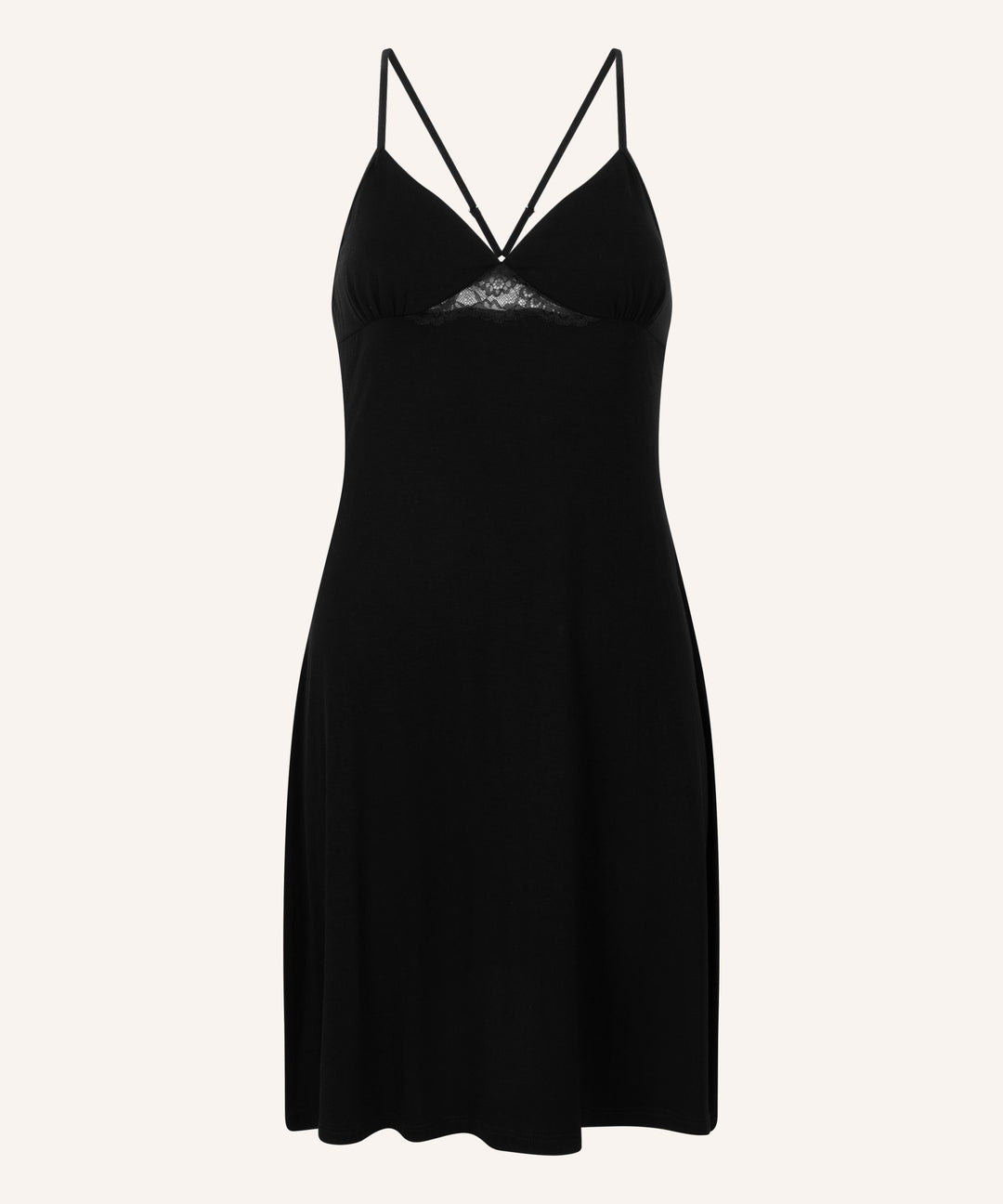 Jersey Slip Dress - Black