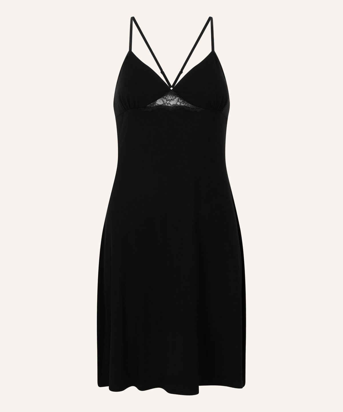 Jersey Slip Dress - Black
