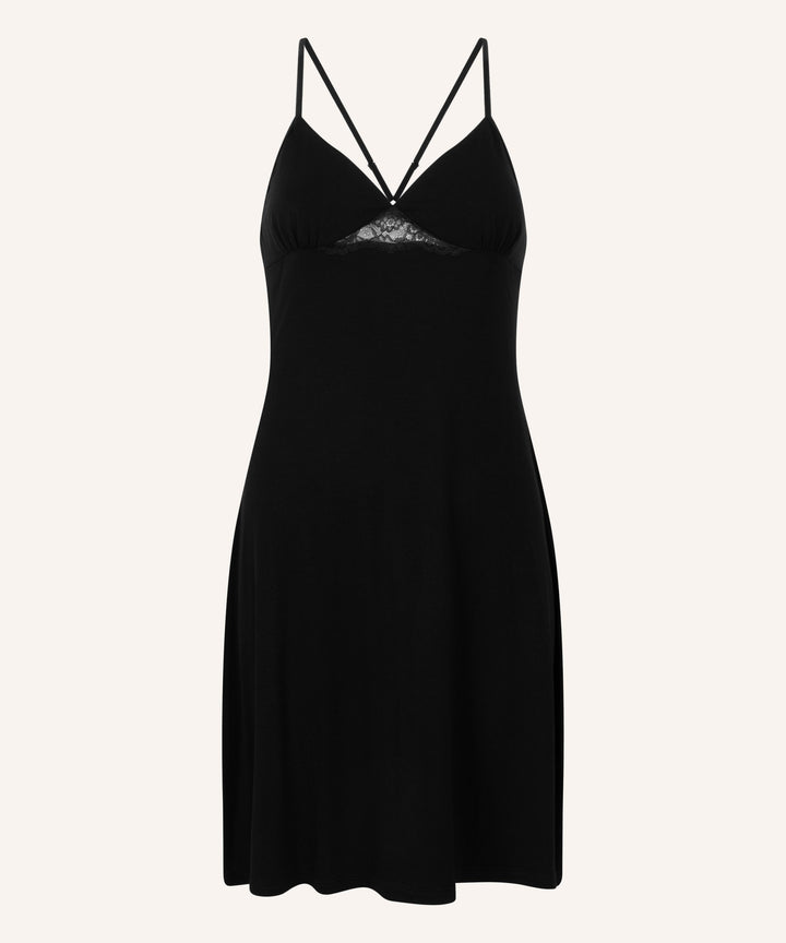 Jersey Slip Dress - Black