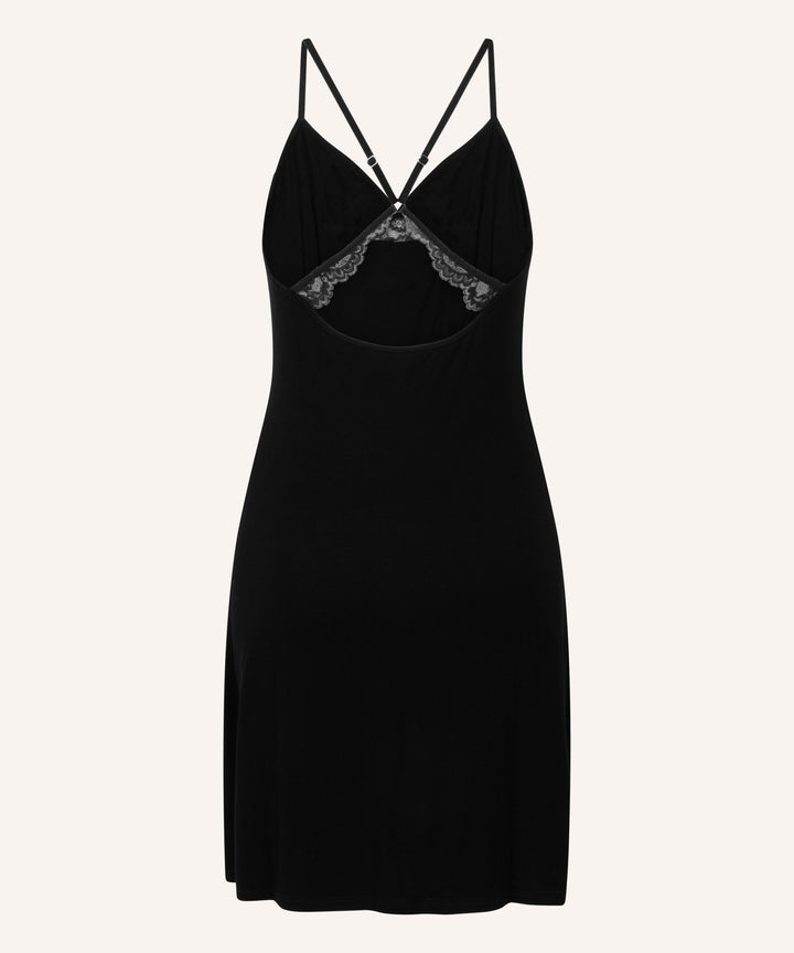 Jersey Slip Dress - Black