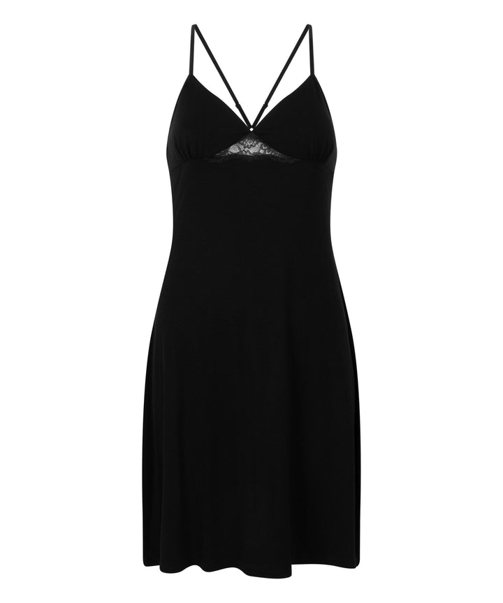 Jersey Slip Dress - Black