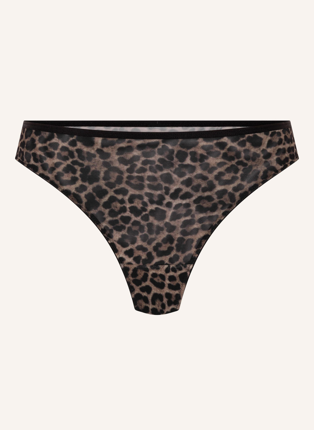 Highleg String Tara Leopard - Caviar