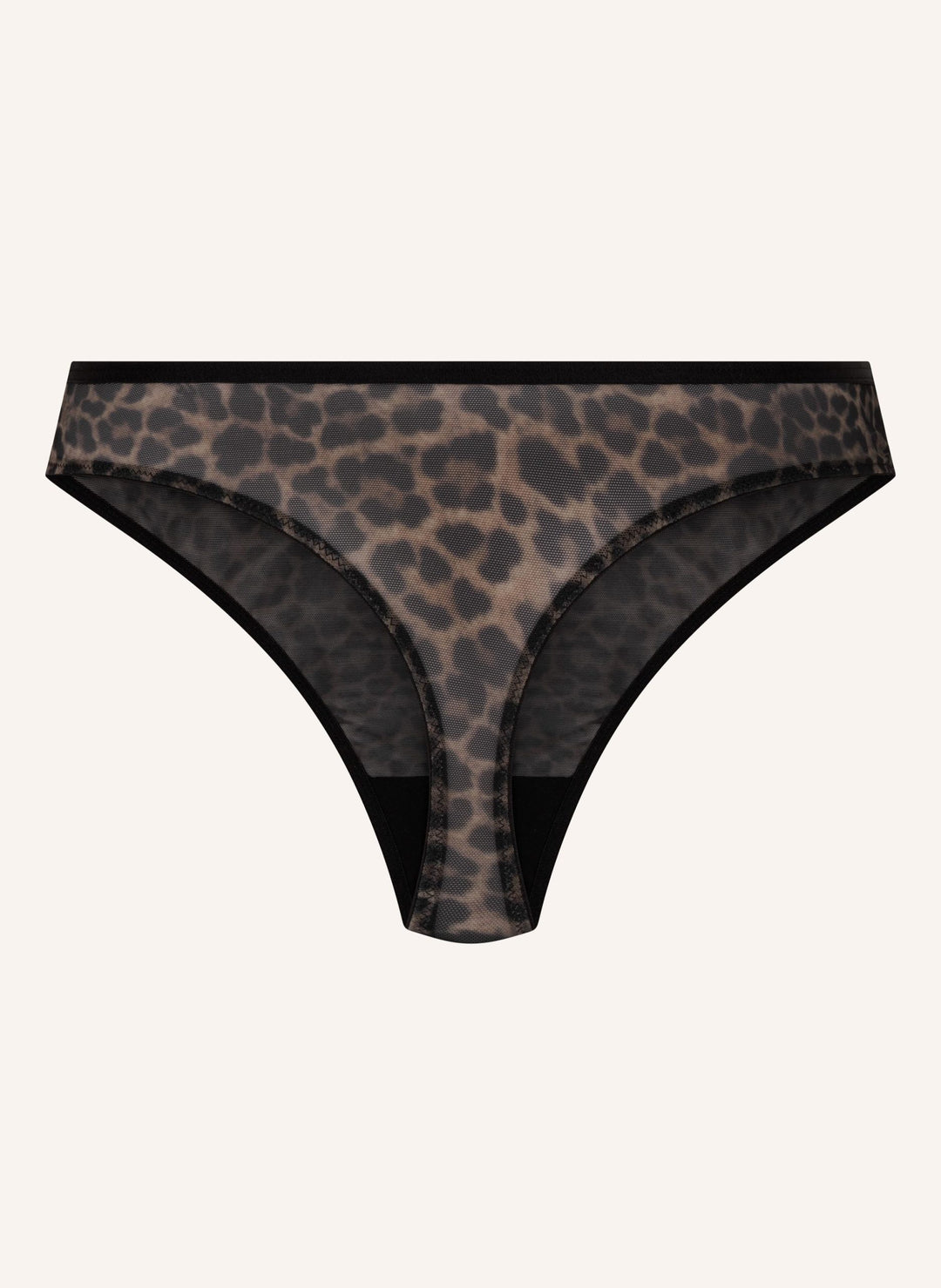 Highleg String Tara Leopard - Caviar