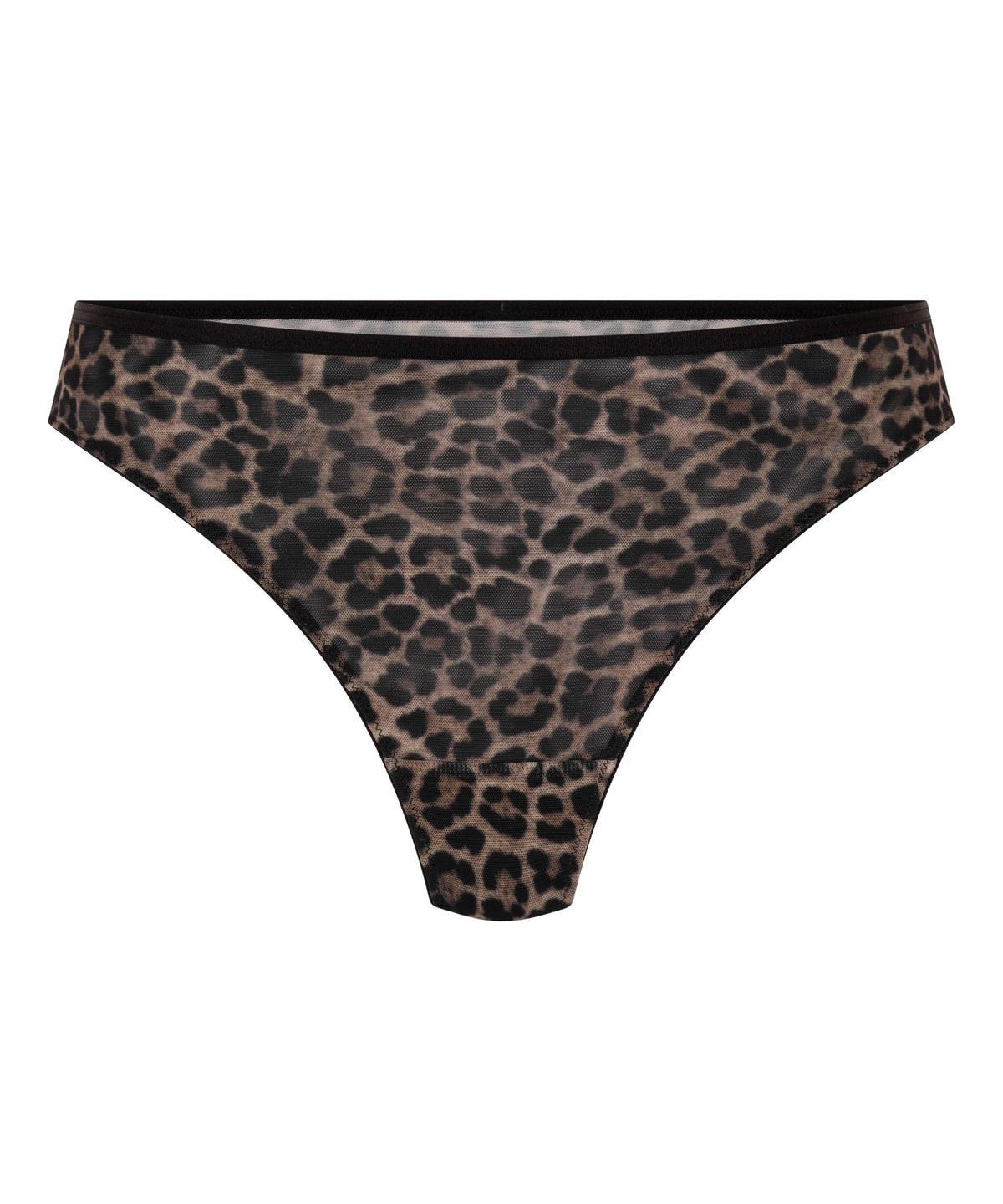 Highleg String Tara Leopard - Caviar