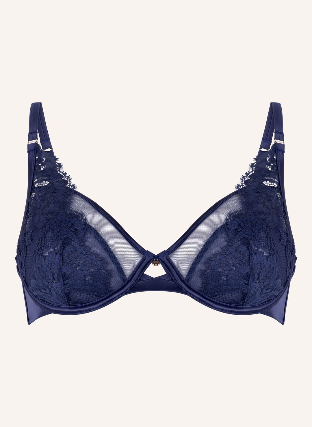Grace Non-Padded Underwired Bra - Twilight Blue