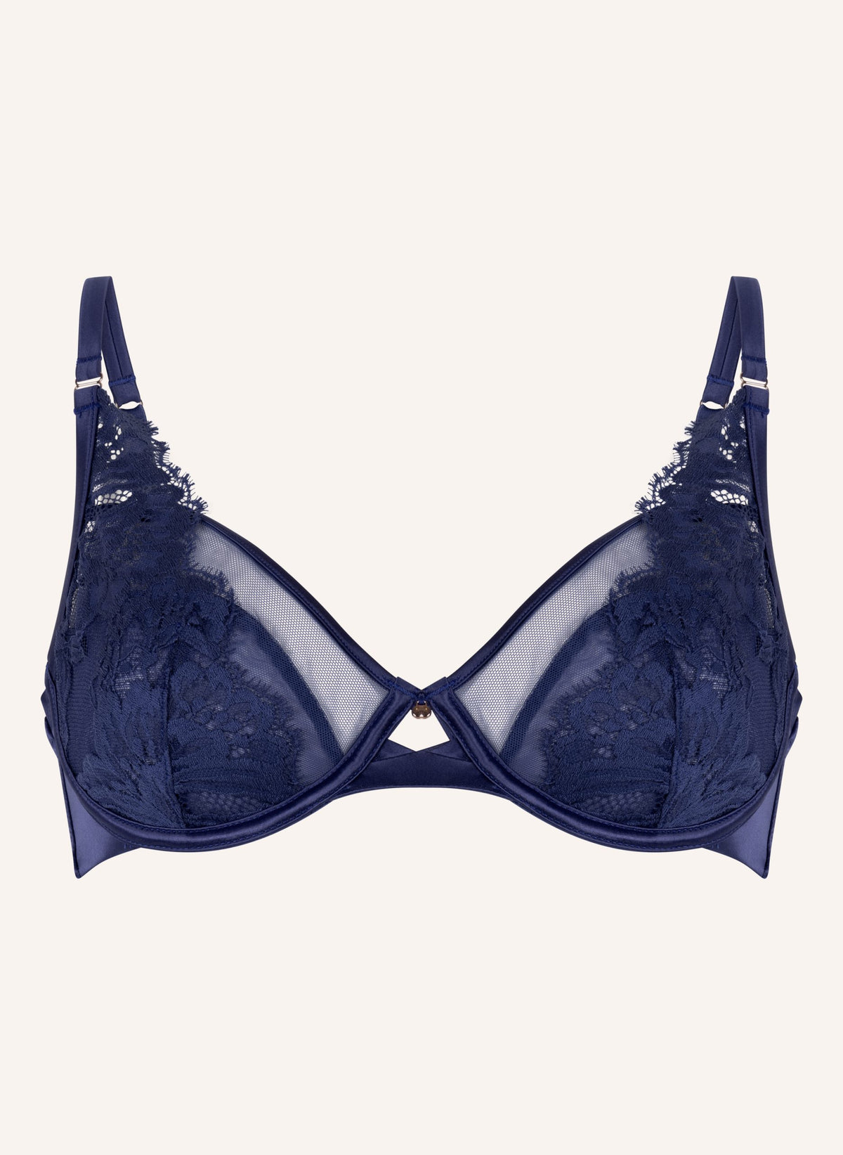 Grace Non-Padded Underwired Bra - Twilight Blue