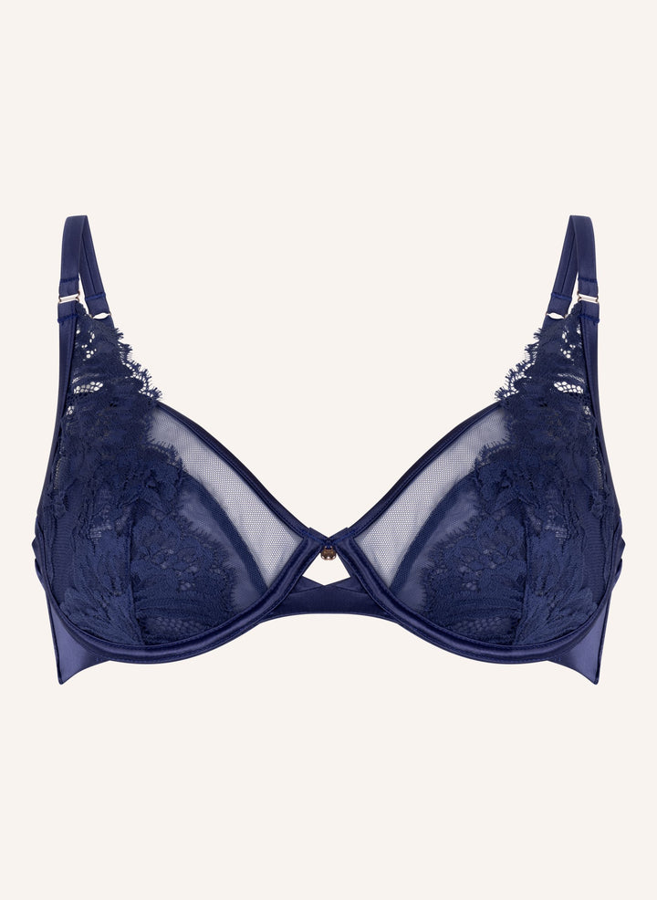Grace Non-Padded Underwired Bra - Twilight Blue