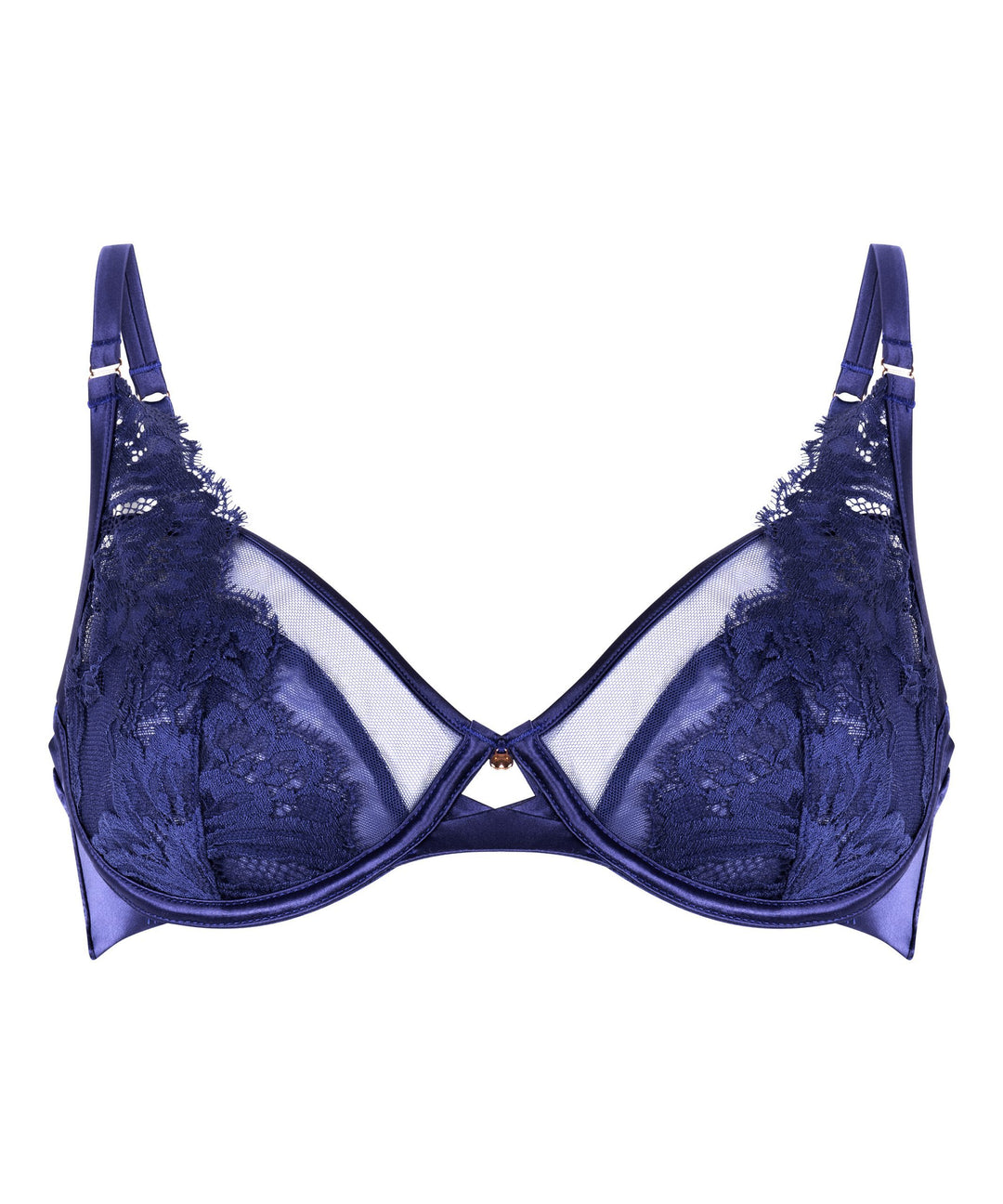Grace Non-Padded Underwired Bra - Twilight Blue