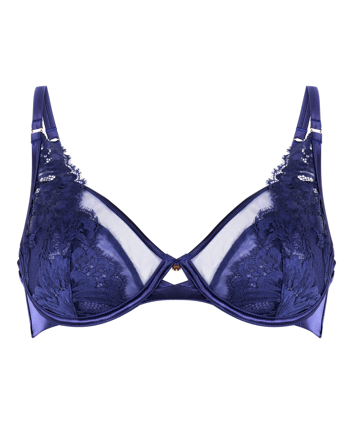 Grace Non-Padded Underwired Bra - Twilight Blue