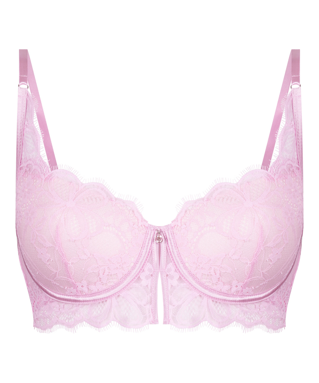 Floral Lace Underwired Push-Up Bra