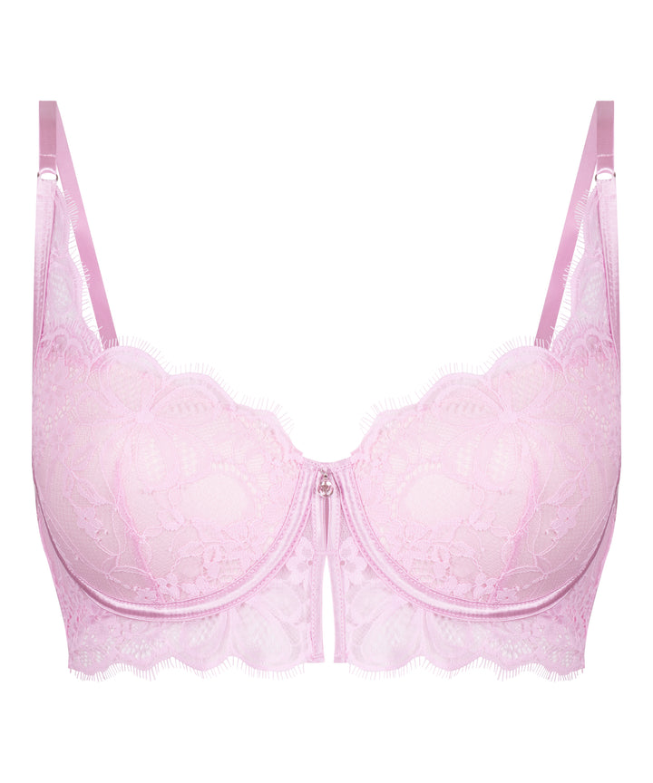 Floral Lace Underwired Push-Up Bra
