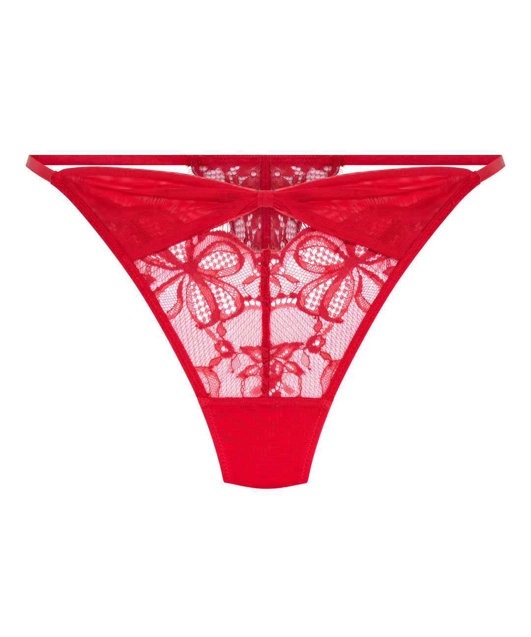 Floral Lace Strappy Thong Briefs