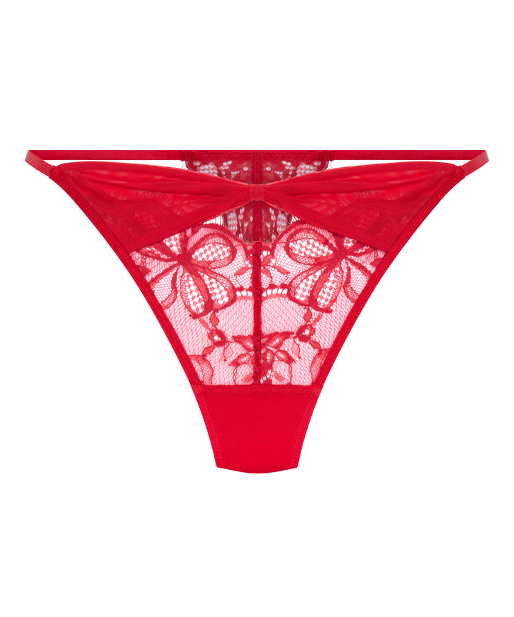 Floral Lace Strappy Thong Briefs