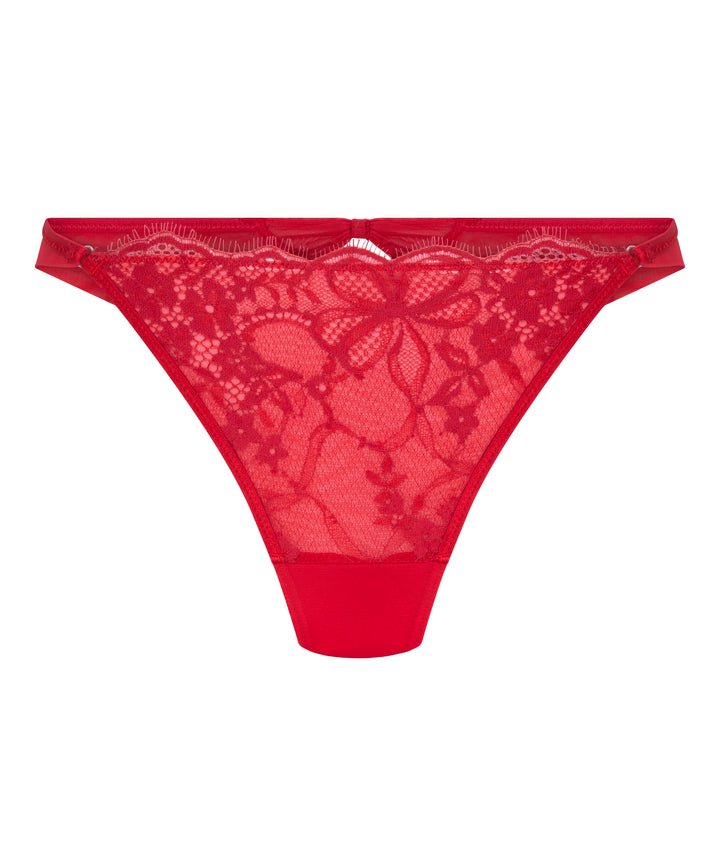 Floral Lace High-Cut Thong Brief