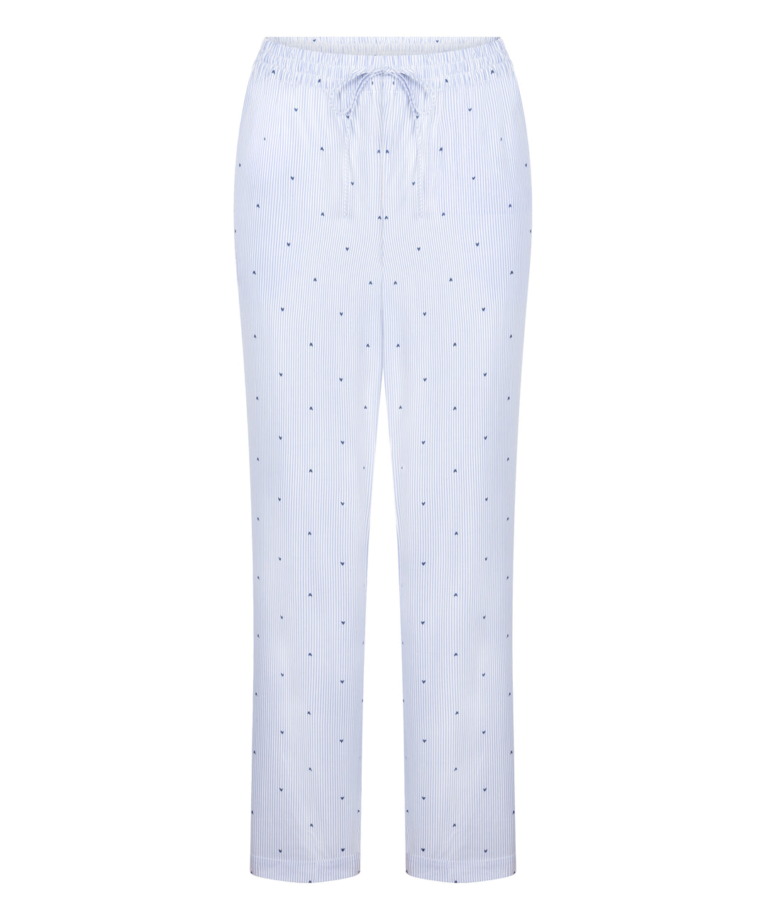 Striped Heart Print Drawstring Lounge Pants