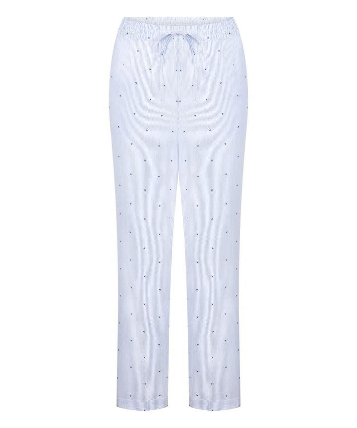 Striped Heart Print Drawstring Lounge Pants