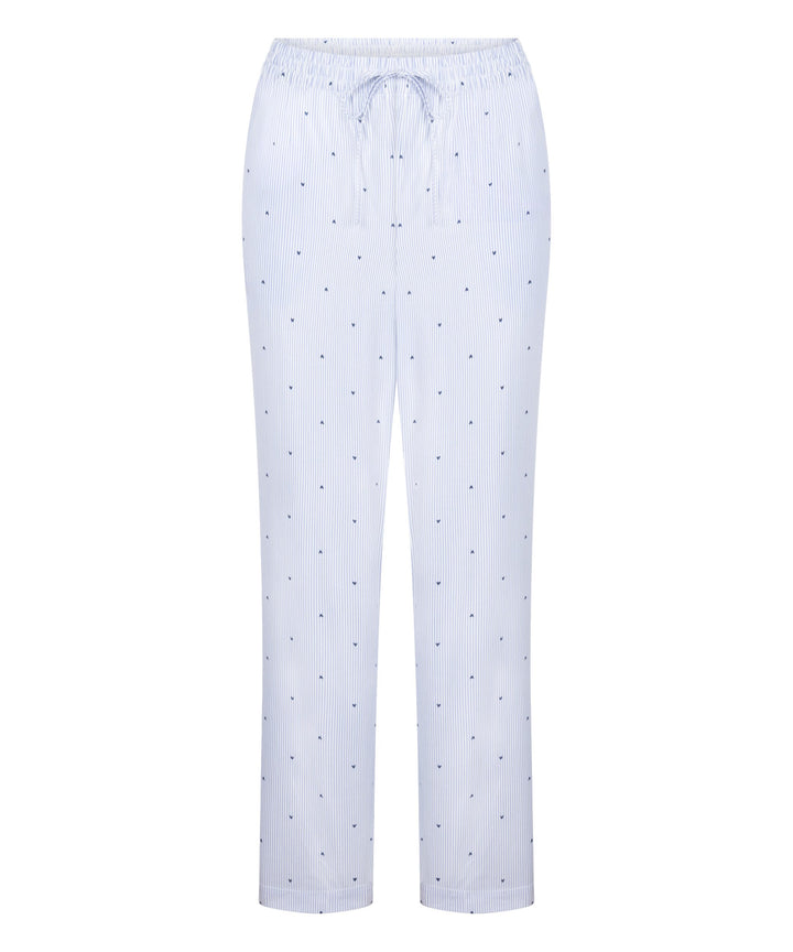 Pant Woven Co Stripe Hearts - Blue