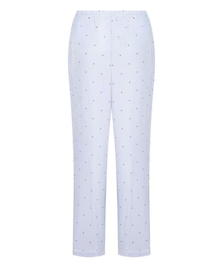 Pant Woven Co Stripe Hearts - Blue