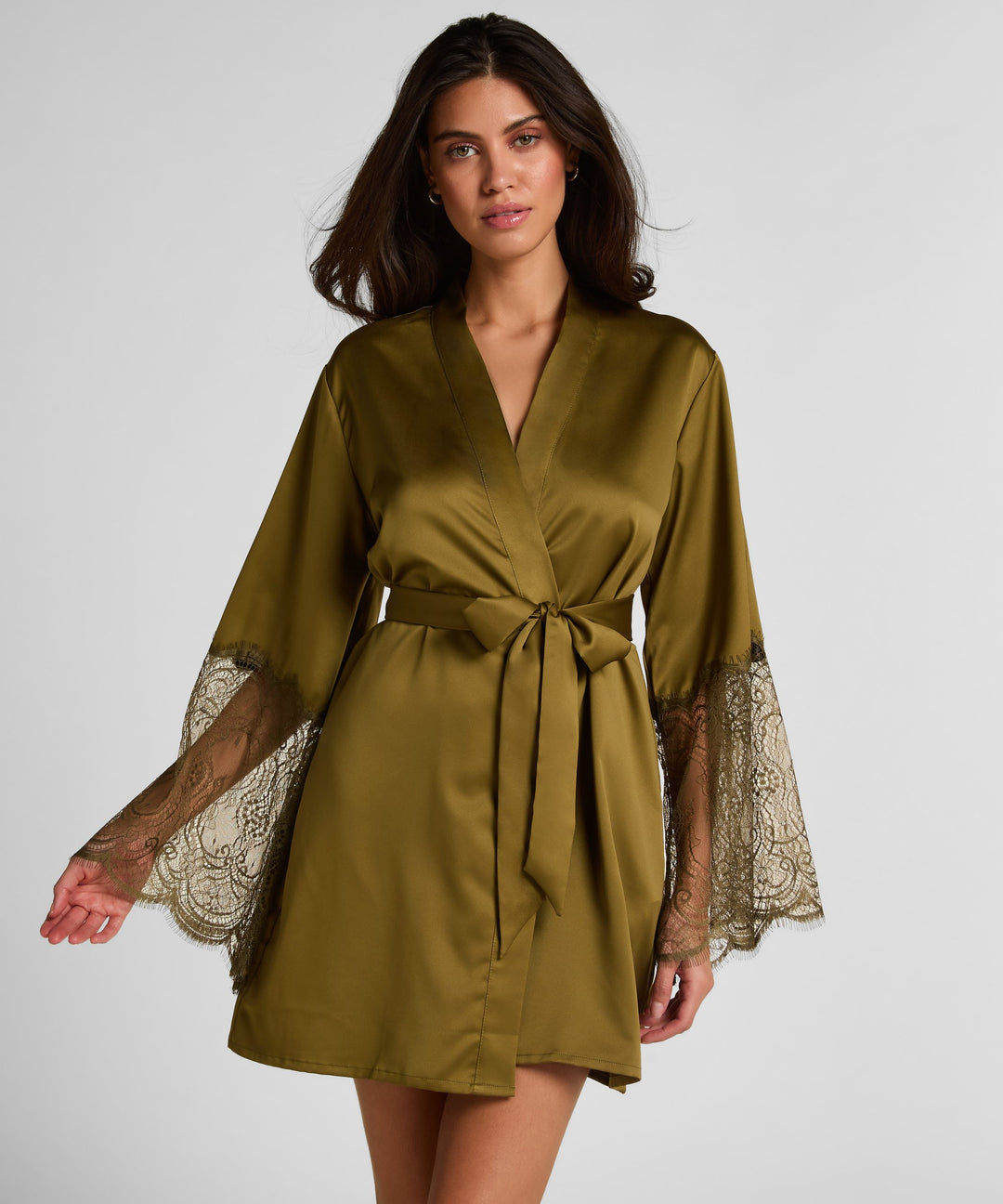 Kimono Satin Lace - Green