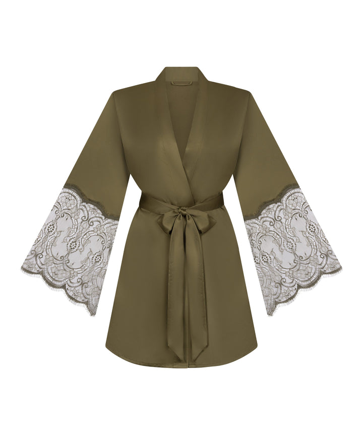 Kimono Satin Lace - Green