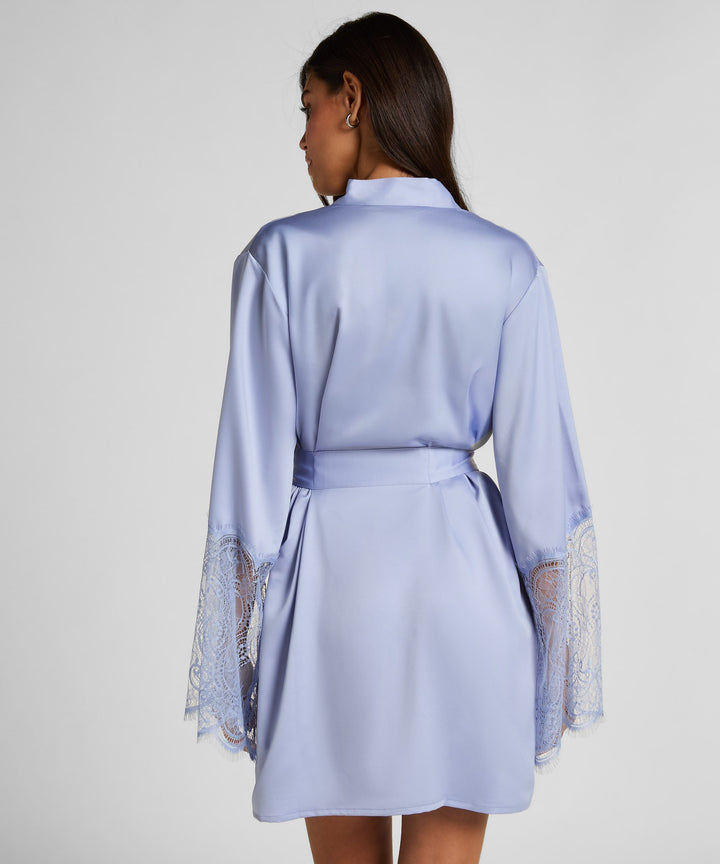 Kimono Satin Lace - Purple