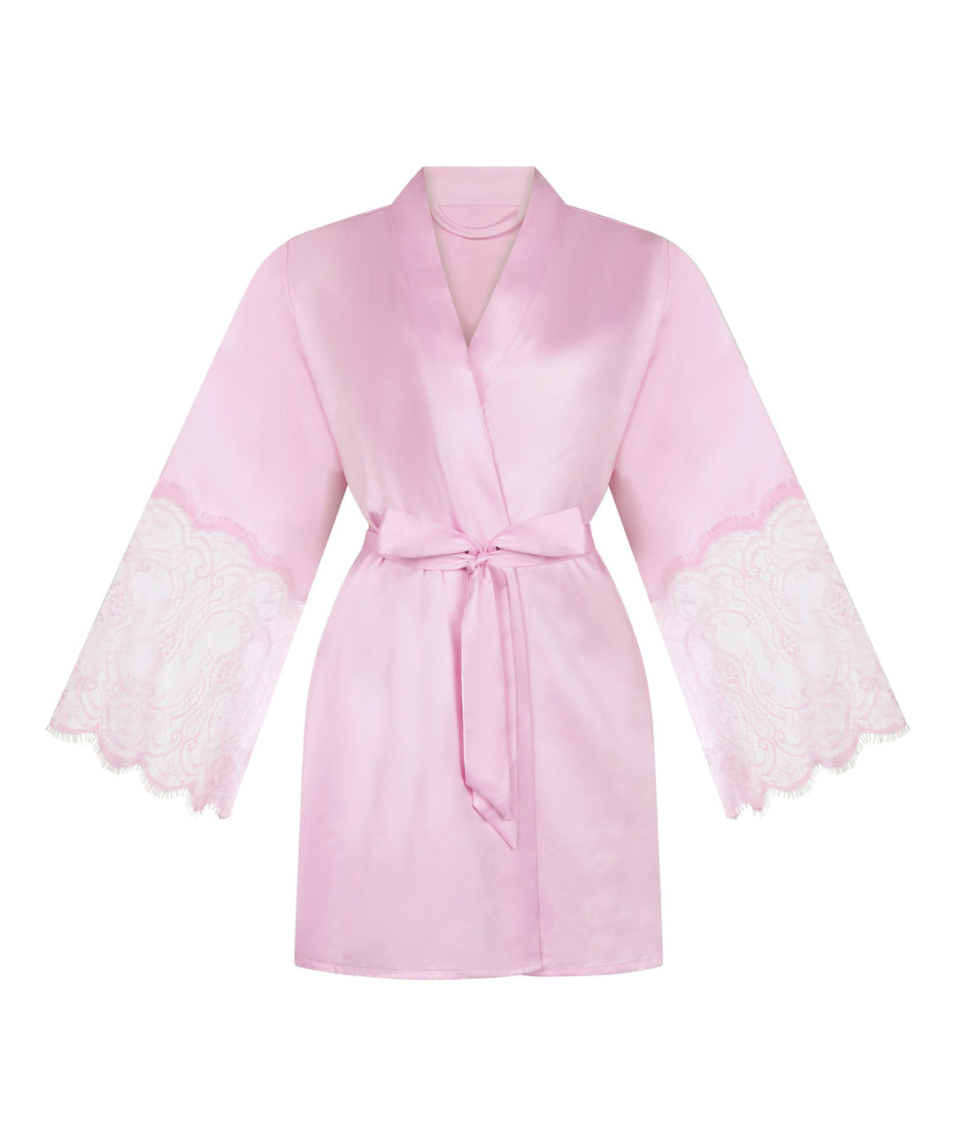 Kimono Satin Lace - Pink