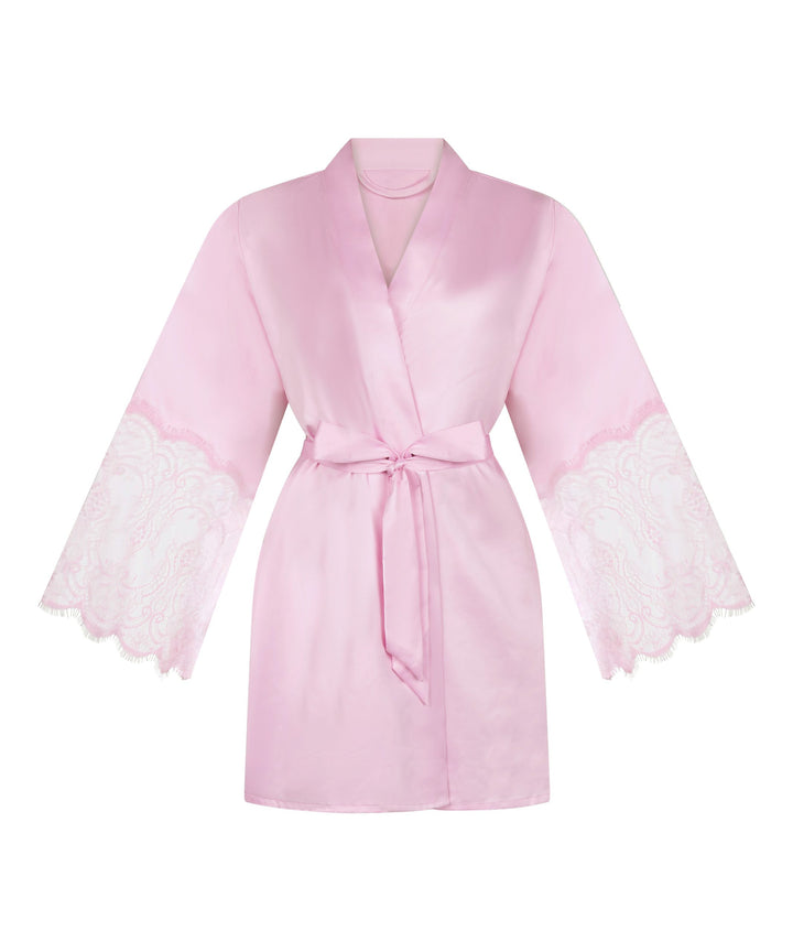 Kimono Satin Lace - Pink