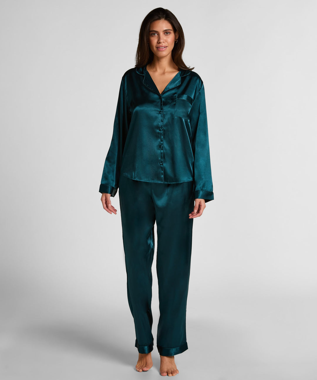 Pj Ls Shiny Satin - Blue