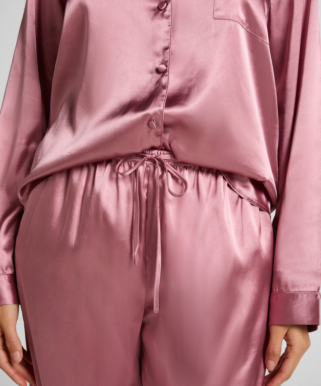 Pj Ls Shiny Satin - Pink