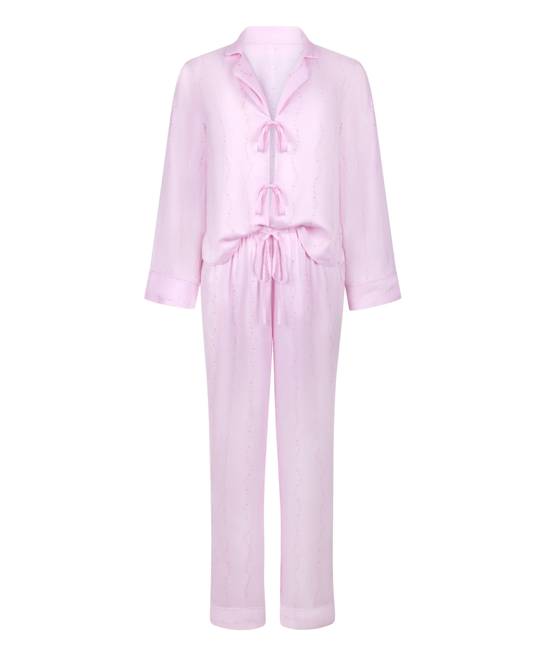 Pj Ls Tie Woven Monchou - Pink