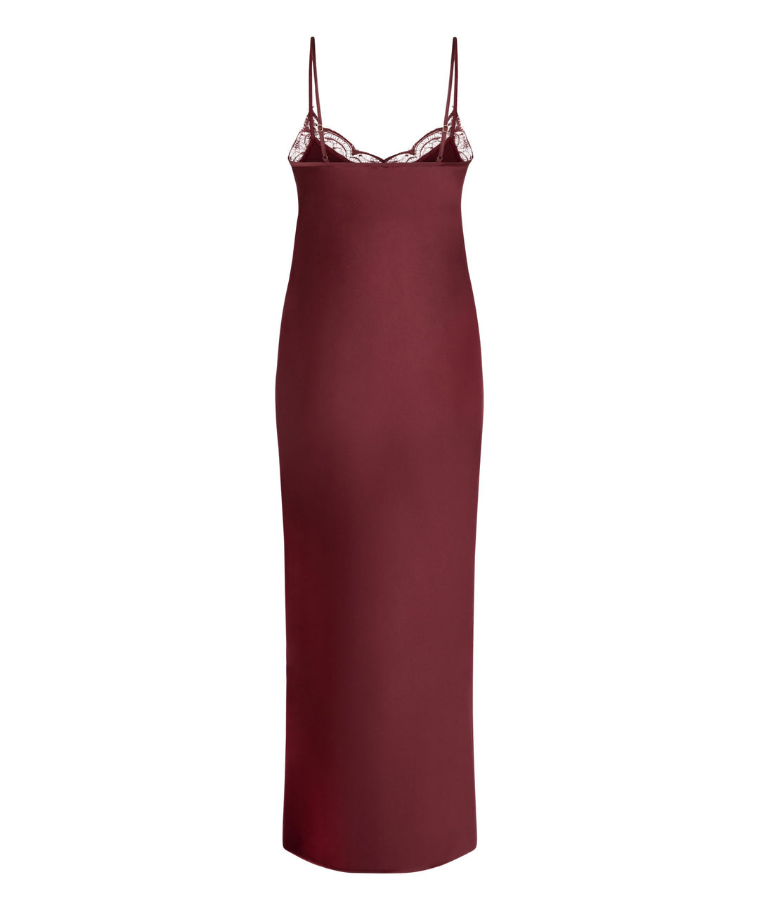 Sd Satin Lace Long - Red