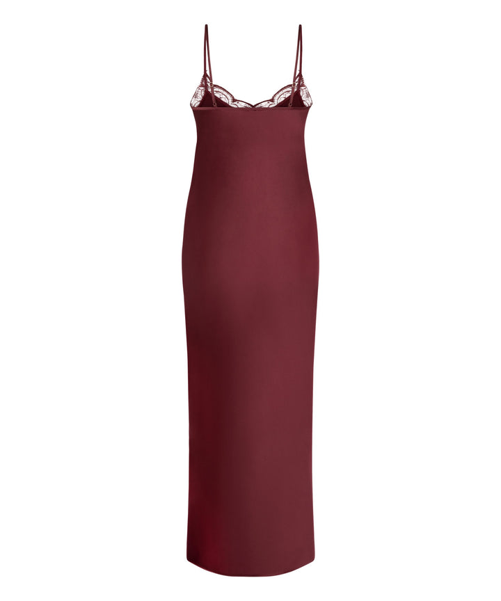 Sd Satin Lace Long - Red