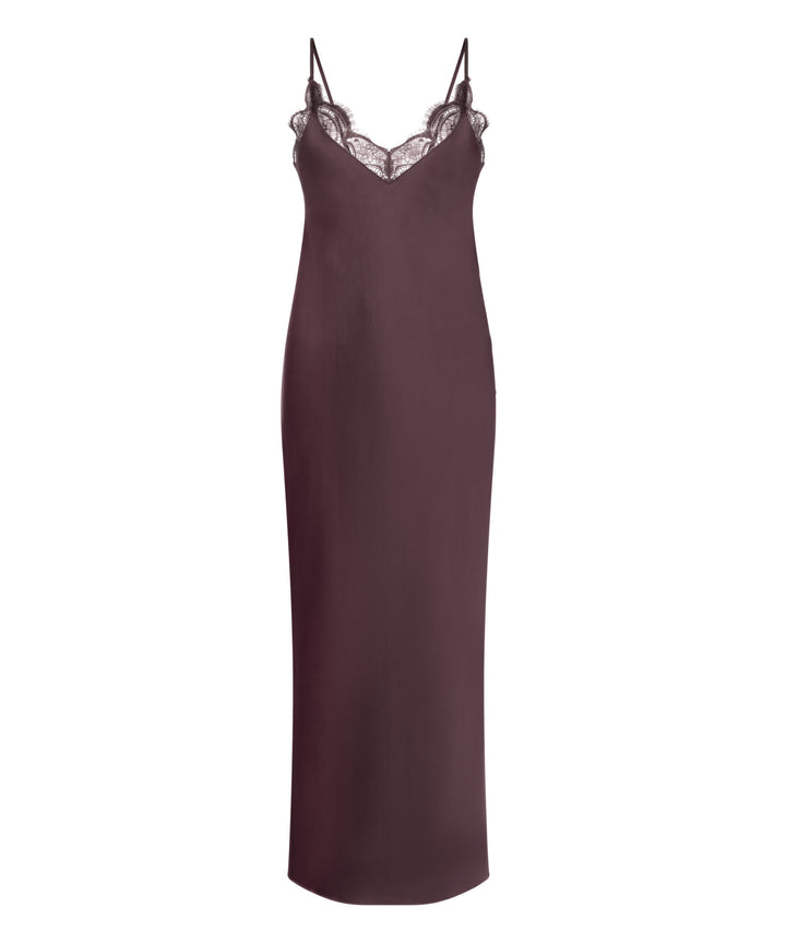 Sd Satin Lace Long - Purple