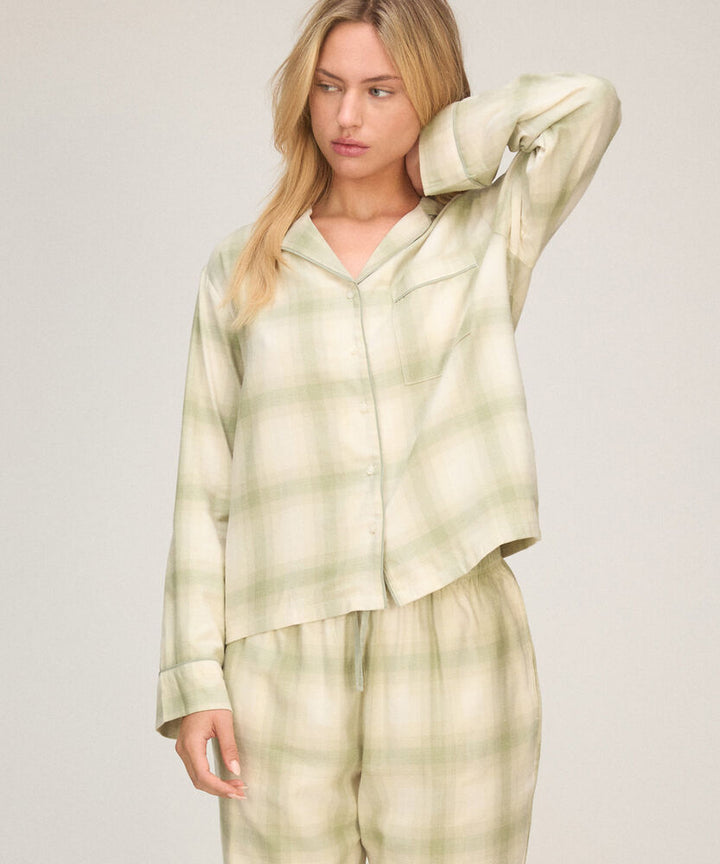 Jacket LS Vis Co Woven Check